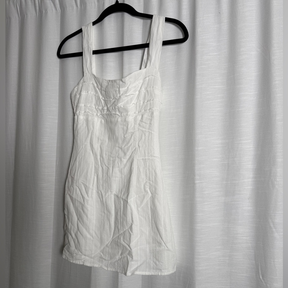 Revolve More To Come Cherli Ivory Mini Dress Square Neck Summer Party | Size XS - Picture 7 of 14